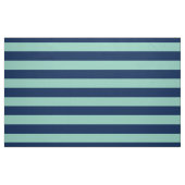 幾何学的なSeafoam緑および海軍は縞で飾ります ファブリック (ファットクウォーター)