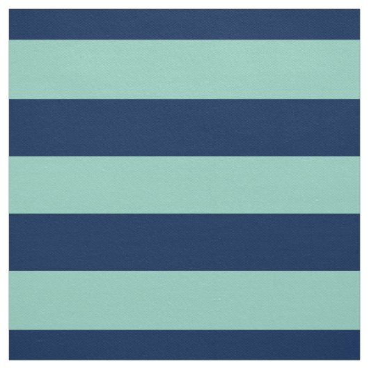 幾何学的なSeafoam緑および海軍は縞で飾ります ファブリック (見本)