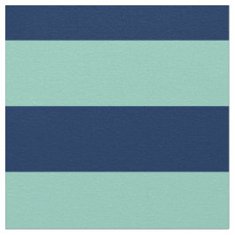 幾何学的なSeafoam緑および海軍は縞で飾ります ファブリック