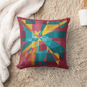 幾何学的なShapes_Abstract_Colorful クッション (ブランケット)