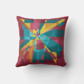 幾何学的なShapes_Abstract_Colorful クッション (裏面)