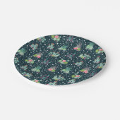 幾何学的なSucculentsパターン ペーパープレート (アングル)