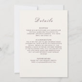 幾何学的にキラキラするメタリック結婚ラグジュアリー 招待状 (裏面)