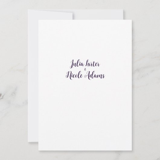 幾何学的にキラキラするメタリック結婚ラグジュアリー 招待状 (裏面)