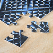 幾何学的に青….. ジグソーパズル (側面)