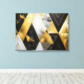 幾何学的はっきりしたエレガンス キャンバスプリント (インサイチュ (ウッドフロア))