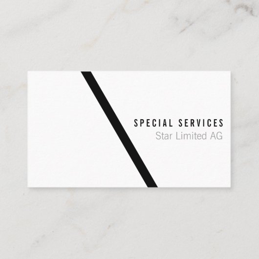 幾何学的はっきりした黒 名刺 (裏面)