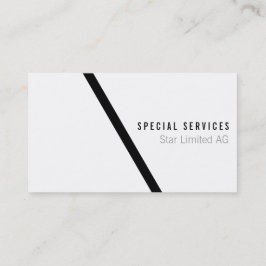 幾何学的はっきりした黒 名刺
