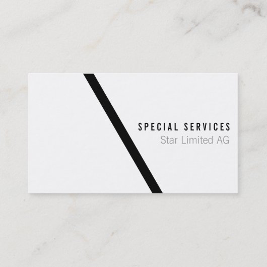 幾何学的はっきりした黒 名刺 (裏面)