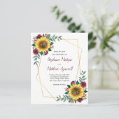 幾何学的ひまわりバーガンディバラバジェット結婚ズ (スタンド正面)