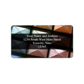 幾何学的アイシャドウのメイクアップ ラベル (正面)