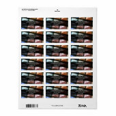 幾何学的アイシャドウのメイクアップ ラベル (フルシート)