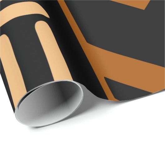 幾何学的アフリカの泥の布の部族のギフトラップ ラッピングペーパー (ロールコーナー)