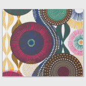 幾何学的アフリカデザイン ラッピングペーパー (フラット)