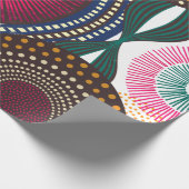 幾何学的アフリカデザイン ラッピングペーパー (角)