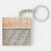 幾何学的アラベスクパターンキーチェーン キーホルダー (裏面)