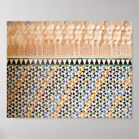 幾何学的アラベスクボホスタイル ポスター (正面)