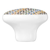 幾何学的アラベスク セラミックノブ (側面)