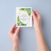 幾何学的アロハトロピカルサマービーチ卒業 チラシ (手)