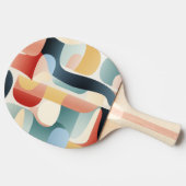 幾何学的アートデザイン卓球ラケット 卓球ラケット (横)