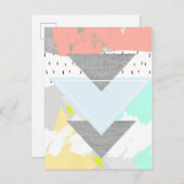 幾何学的アートプリント ポストカード (正面/裏面)
