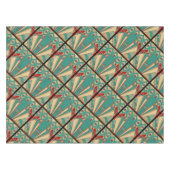 幾何学的アールデコデザイン テーブルクロス (正面(横))