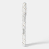 幾何学的アールデコ金ゴールド&大理石モノグラム Case-Mate iPhoneケース (裏面 / 右)