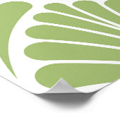 幾何学的アールデコ、シームレスなパターン ポスター (角)