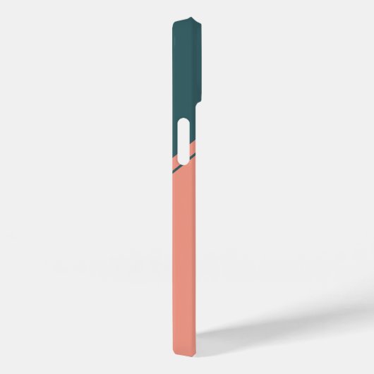 幾何学的イニシャルモノグラム円長方形 Case-Mate iPhoneケース (裏面 / 右)