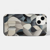 幾何学的インターロック iPhoneケース (裏面横)