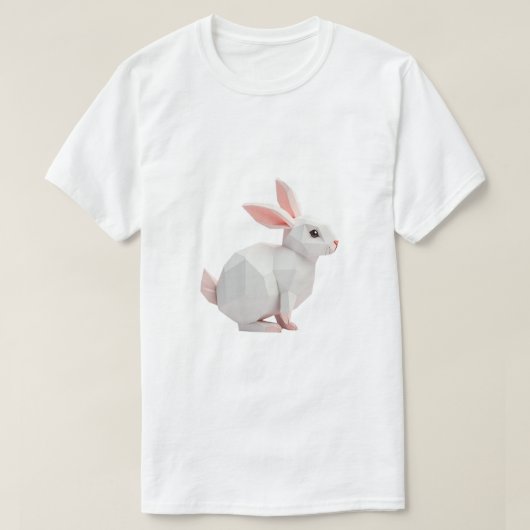 幾何学的ウサギTシャツ Tシャツ (デザイン正面)
