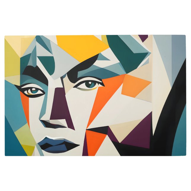 幾何学的エッセンス メタルプリント (正面)