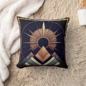 幾何学的エレガンスコットンクッション クッション (ブランケット)