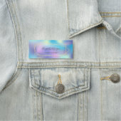 幾何学的エレガント、ホログラフィックメイクアップアーティスト 名札 (インサイチュ)