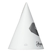 幾何学的エレファントヘッド誕生日 パーティーハット (左)