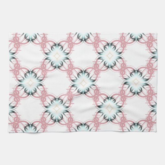 幾何学的オーナメント。 キッチンタオル (横)