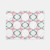 幾何学的オーナメント。 フリースブランケット (正面(横))