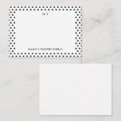 幾何学的カップルイニシャル個人用ノートカード ノートカード (正面/裏面)