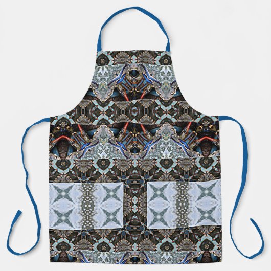 幾何学的カニインスパイア型エプロン エプロン (正面)