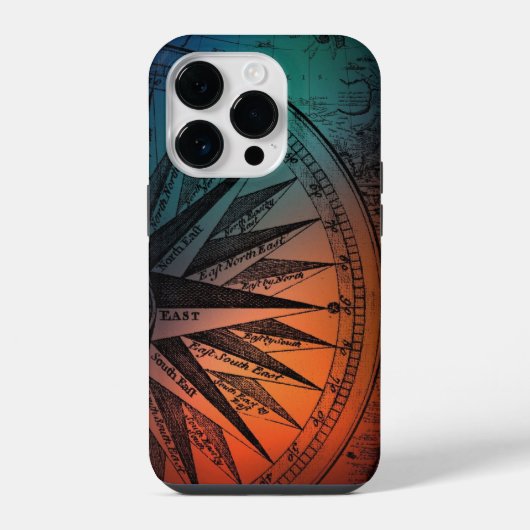 幾何学的カムパス iPhoneケース (裏面)