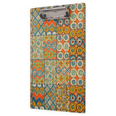 幾何学的カラフルアンティークエジプトグラフィックアート クリップボード (左)