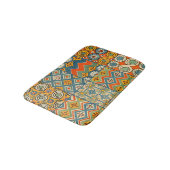 幾何学的カラフルアンティークエジプトグラフィックアート バスマット (アングル)