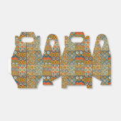 幾何学的カラフルアンティークエジプトグラフィックアート フェイバーボックス (折り畳みなし)