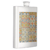 幾何学的カラフルアンティークエジプトグラフィックアート フラスク (右)
