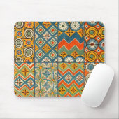 幾何学的カラフルアンティークエジプトグラフィックアート マウスパッド (マウス)