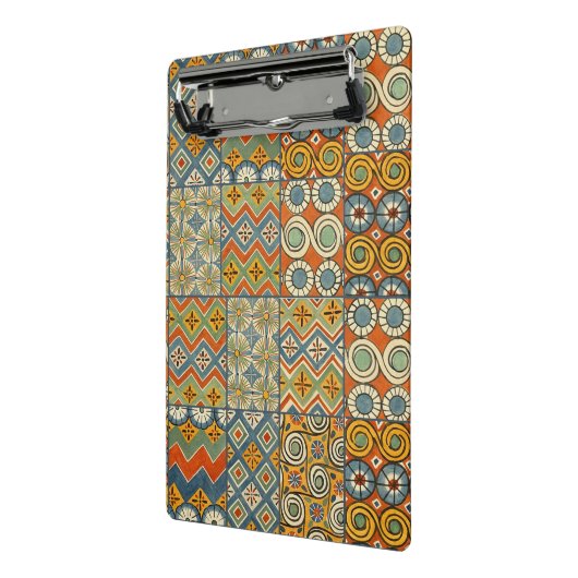 幾何学的カラフルアンティークエジプトグラフィックアート ミニクリップボード (アングル2)