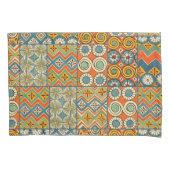 幾何学的カラフルアンティークエジプトグラフィックアート 枕カバー (正面)