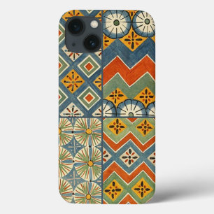 幾何学的カラフルアンティークエジプトグラフィックアート iPhone 13ケース
