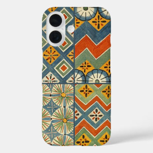 幾何学的カラフルアンティークエジプトグラフィックアート iPhone 16ケース