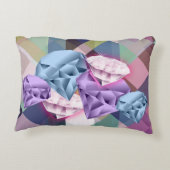 幾何学的カラフルダイヤモンドの夢 アクセントクッション (裏面)